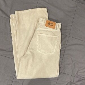 BDG cream courduroy pant